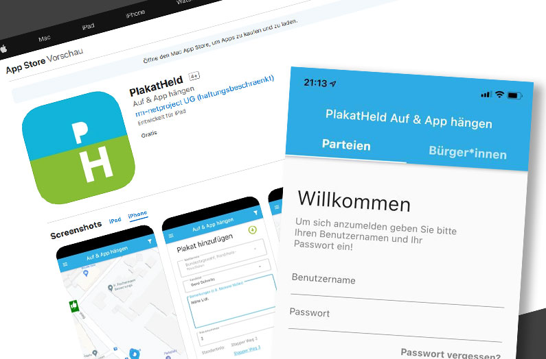 PlakatHeld App jetzt im Apple App Store