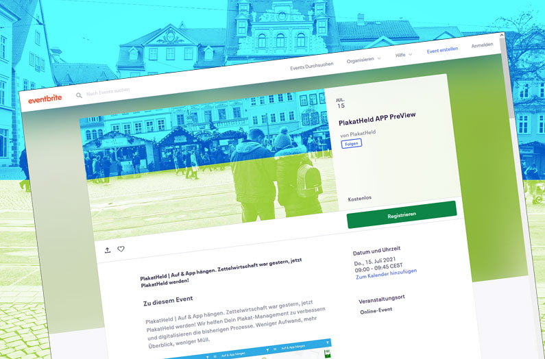 PlakatHeld APP PreView Events