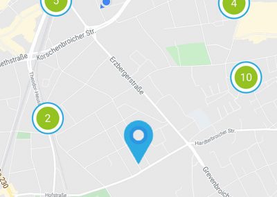 Grafik Screenshot App Standort Cluster